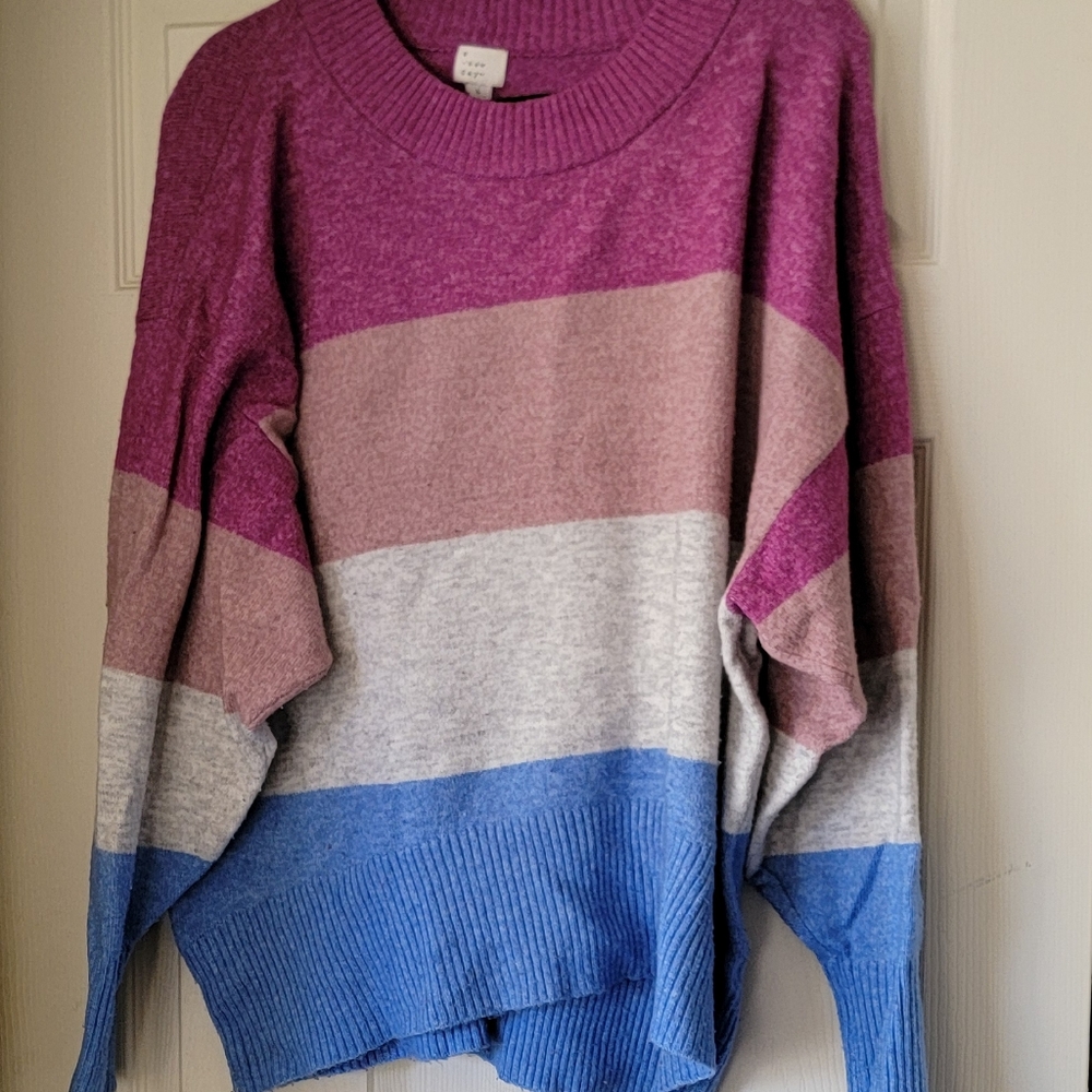 Colorful Striped Women's Sweater